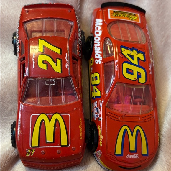 Two Vintage McDonald’s Collectible Die Cast NASCAR Racing Cars 94 & 27 - Picture 13 of 14
